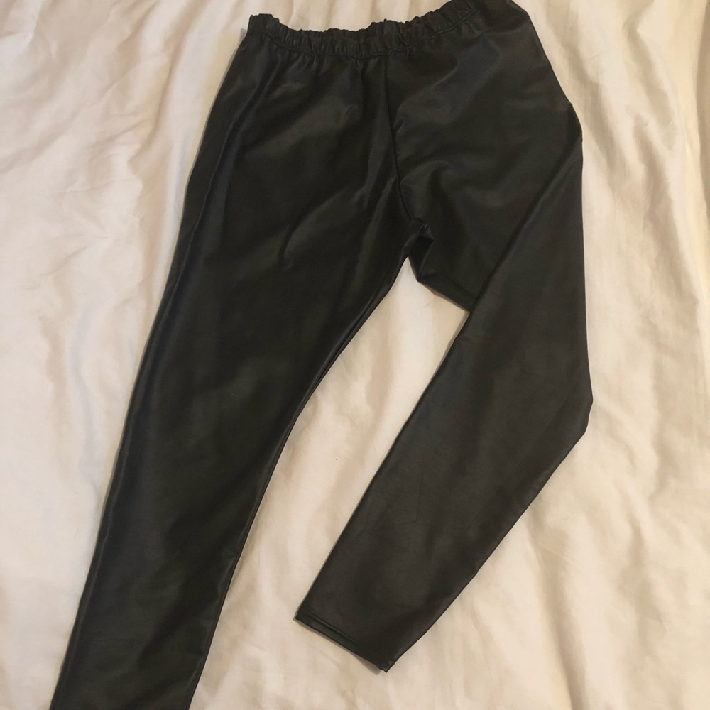 Vegan Leather leggings never worn
